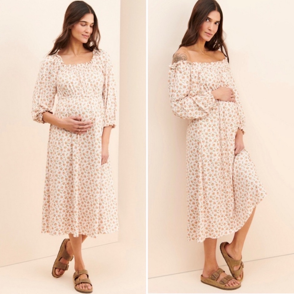 Hutch x Maxey Greene | Mini Floral Cottagecore Maternity Dress